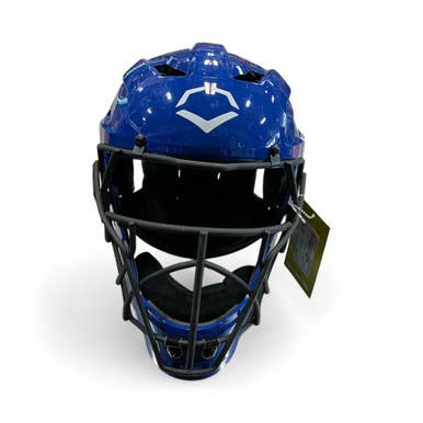 Used Evoshield Catchers Helmet w/Mask Royal Blue One Size 11873-S000225906