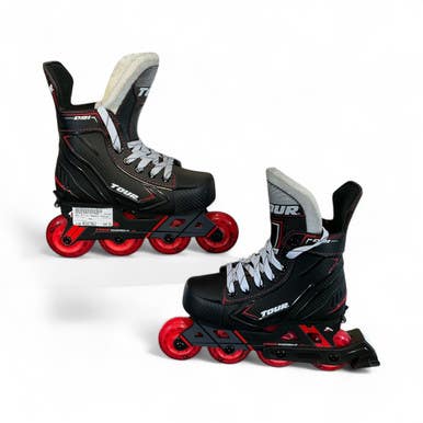 Used Tour Skate Q91 Roller Hockey Skates Black Adjustable 11873-S000225879