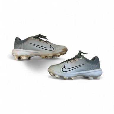 Used Nike HYPERDIAMOND BB/SB Cleats White And Grey Senior 7 11873-S000225318