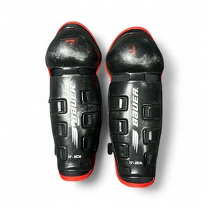 Used Bauer Junior Shin Guards Black 10" 11873-S000220783