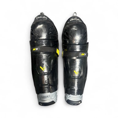 Used Bauer M3 Senior Shin Guards Black 16" 11873-S000222529