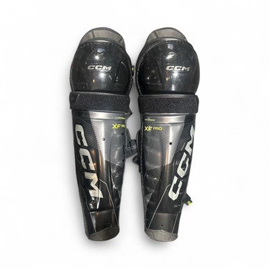 Used CCM XFPRO Senior Shin Guards Black 17" 11873-S000218597