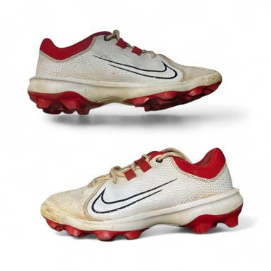 Used Nike HYPER DIAMOND BB/SB Cleats Red And White Senior 7.5 11873-S000214251