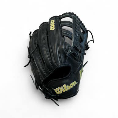 Used Wilson A2000 1810 BB/SB Glove RH Throw Black 12 3/4" 11873-S000212390