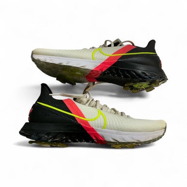 Used Nike Mens Golf Shoes White/Black/Red Senior 10 11873-S000222099