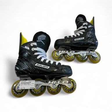 Used Bauer RS Roller Hockey Skates Black Junior 02 11873-S000220050