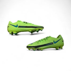 Used Nike PHANTOM GT Soccer Cleats Neon Green Junior 06 11873-C000223576