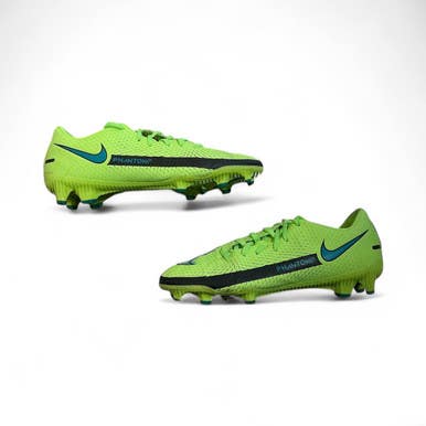 Used Nike PHANTOM GT Soccer Cleats Neon Green Junior 06 11873-C000223576