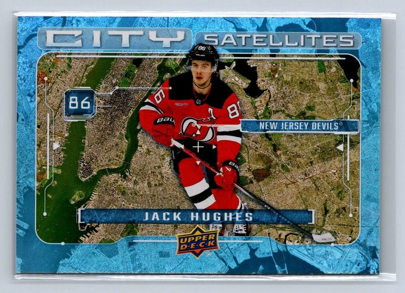 Jack Hughes NJ Devils 2024-25 Upper Deck Series 1 City Satellites Insert #CS-16