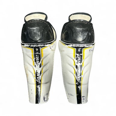 Used Bauer SUPREME Junior Shin Guards White 9" 11873-S000203518