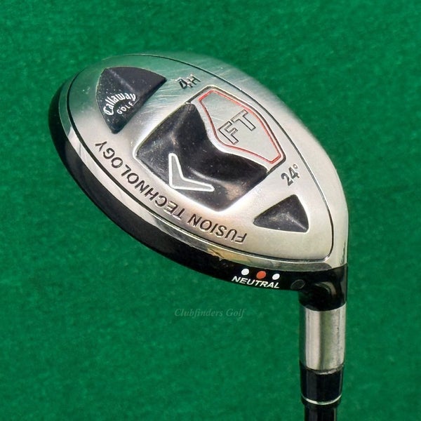 Callaway FT 2008 Neutral 24 Hybrid 4H Iron Fujikura Fit-On M Graphite Stiff