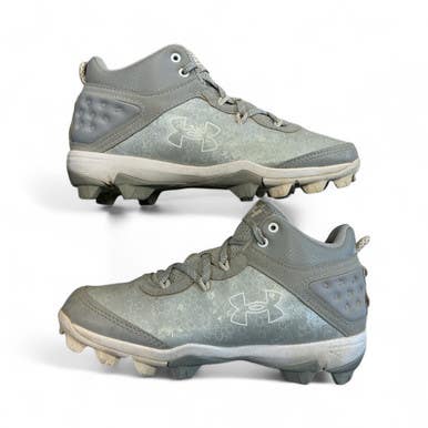 Used Under Armour BB/SB Cleats Grey Junior 04.5 11873-S000206487