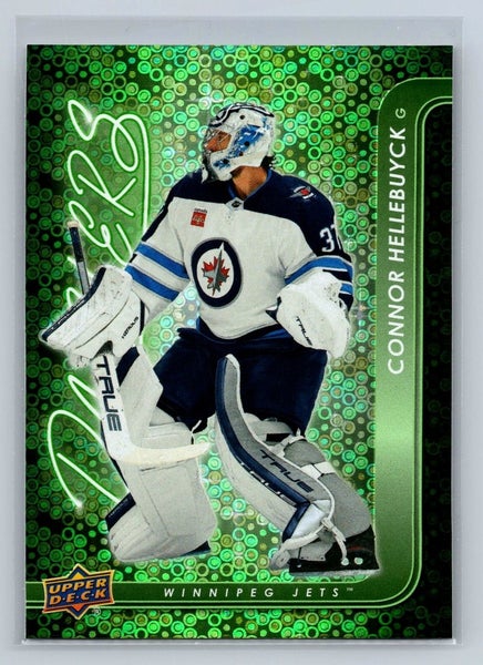 Connor Hellebuyck 2024-25 Upper Deck Series 1 Dazzlers Green Insert #DZ-48