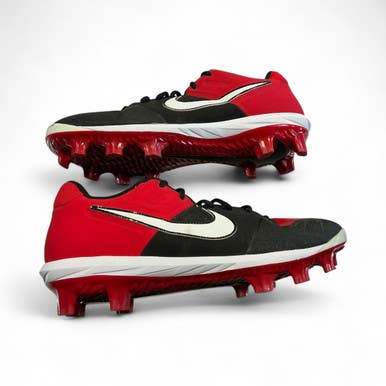 Used Nike BB/SB Cleats White/Black/Red Senior 11 11873-S000225620