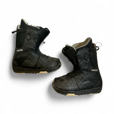 Used Burton MOTO Mens Snowboard Boots Black Senior 11.5 11873-S000224750