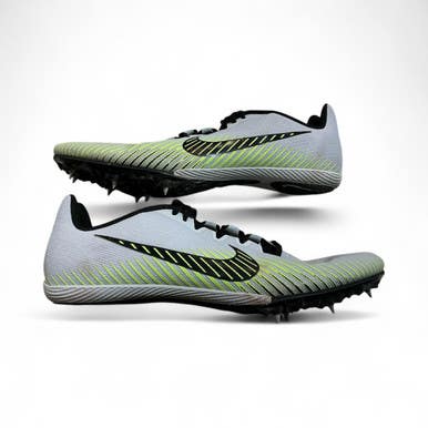 Used Nike ZOOM RIVAL M Track & Field Cleats Adult White Senior 12.5 11873-S000224711