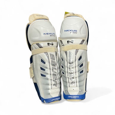 Used Bauer NEXUS 8000 Senior Shin Guards White 15" 11873-S000224287