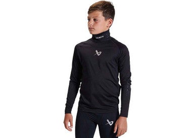 New Bauer Youth SM Long Sleeve NECKPROTECT Hockey Neck Guard Shirt 11873-BAR1059578BKYTHSM