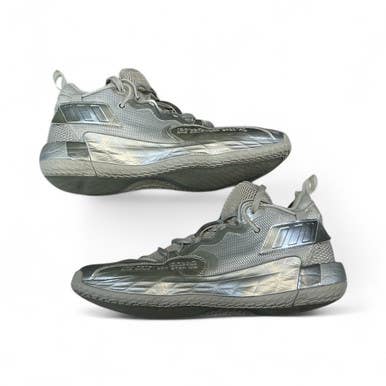 Used Adidas Basketball Shoes M Grey Senior 12 11873-S000220153