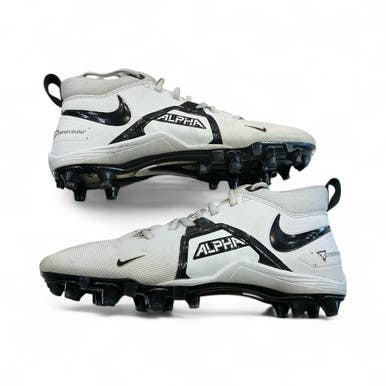 Used Nike ALPHA Adult FB Cleats White Senior 8.5 11873-C000223571