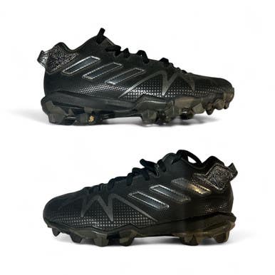 Used Adidas Jr FB Cleats Black Junior 02.5 11873-S000223844