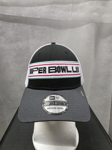NWS Superbowl LIX New Era 39thirty Flex Hat M/L NFL