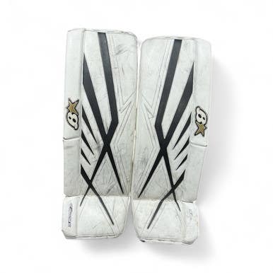 Used Brians SUBZERO 7.0 Goalie Leg Pads Senior White 32 1/2" 11873-S000222469