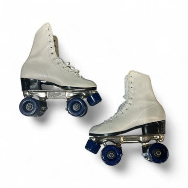 Used Junior Roller Quad Skates White Junior 05 11873-S000218766