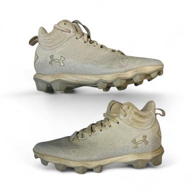 Used Under Armour Adult FB Cleats White Senior 6 11873-S000220514