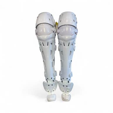 Used Rawlings Catchers Leg Guards White Adult 11873-S000220509