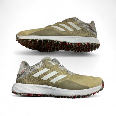 Used Adidas Mens Golf Shoes Tan Senior 9 11873-S000222314