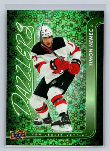 Simon Nemec 2024-25 Upper Deck Series 1 Dazzlers Green Insert #DZ-32