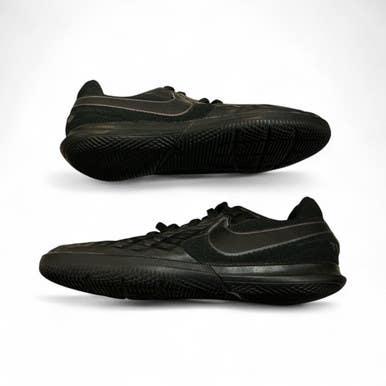 Used Nike TIEMPO Soccer Indoor Shoes Black Junior 03.5 11873-S000193375