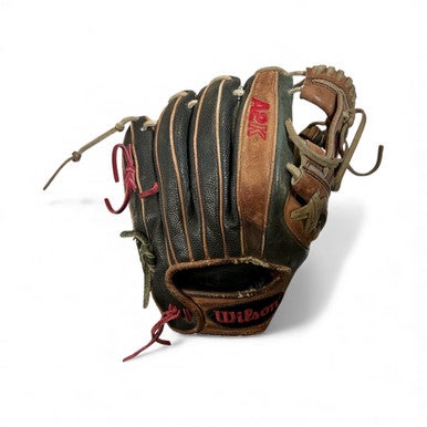 Used Wilson A2K PEDROIA BB/SB Glove RH Throw Black 11 1/2" 11873-C000196778