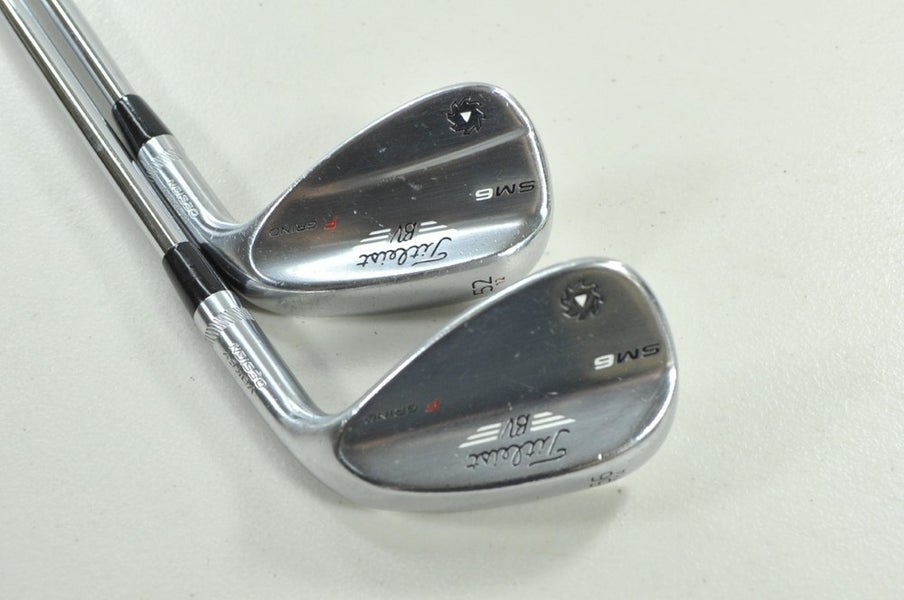 Titleist Vokey SM6 Tour Chrome 52*, 56* Wedge Set Right Wedge Flex Steel #205795
