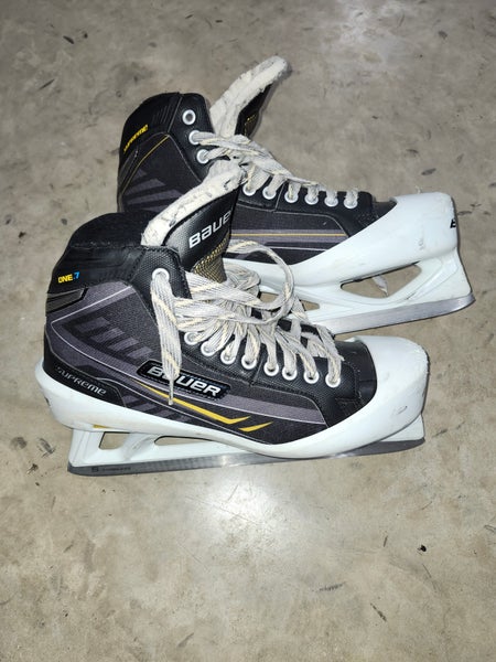 Bauer Supreme One.7 Hockey Goalie Skates Extra Wide Width 11 (Used)