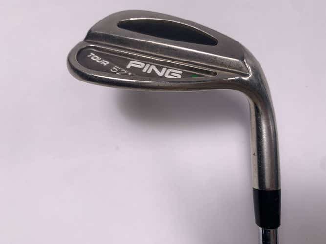 Ping Tour Chrome Gap Wedge GW 52* Green Dot 2* Up DG Wedge Steel Mens RH