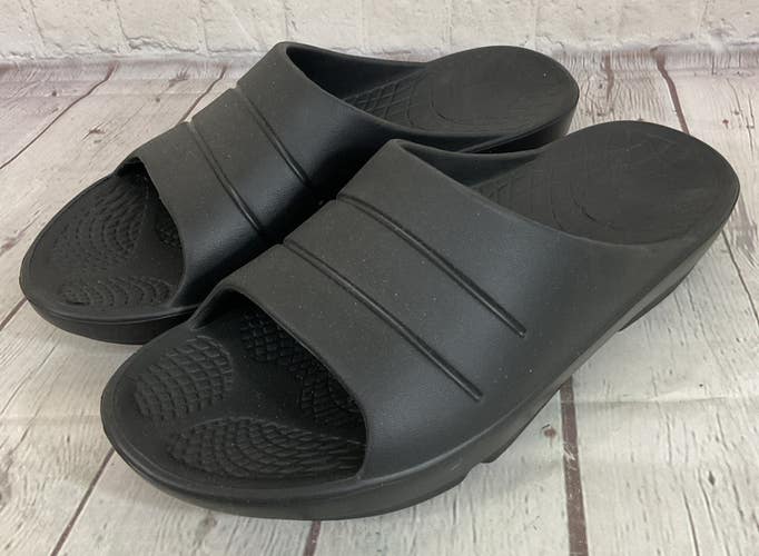 Men's Comfort Recovery Flip Flops Black Size 11 EUR 44
