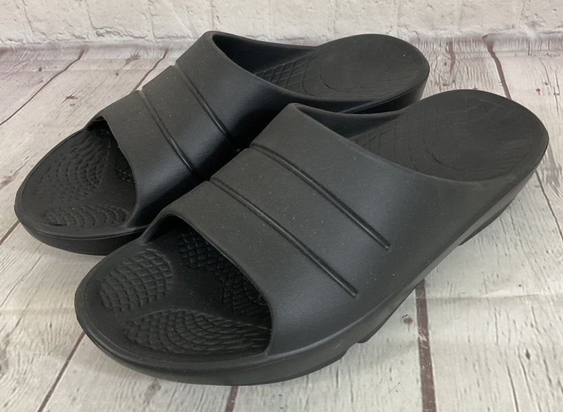 Men's Comfort Recovery Flip Flops Black Size 11 EUR 44