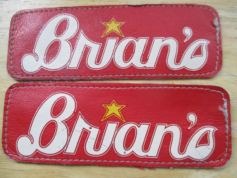 Two Used Brian's Hockey Goalie Logo Patches
