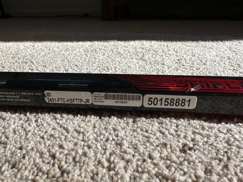 Junior CCM Jetspeed FT7 Pro Left Hand Hockey Stick P28 50 Flex (Used)