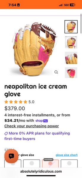 2025 RH Softball Glove 12" (New)