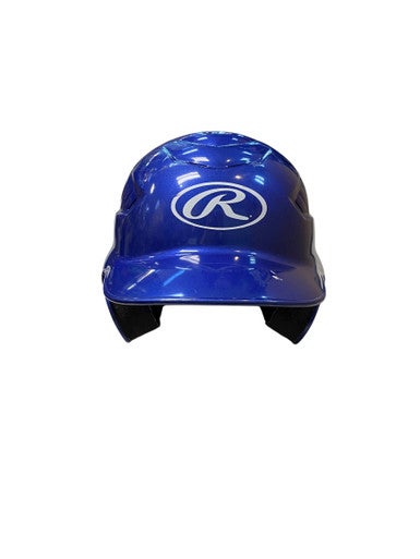 Used Rawlings BLUE HELMET Batting Helmet No Mask Royal Blue MD 11706-S000366626