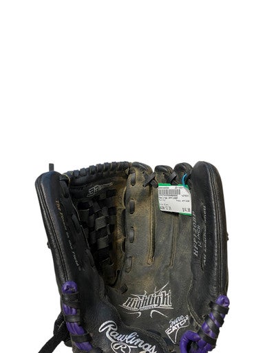 Used Rawlings HFP120BP BB/SB Glove RH Throw Black 12" 11706-S000366596