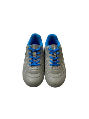 Used Lotto GRAY AND BLUE CLEATS Soccer Cleats Grey Youth 10.0 11706-S000366587