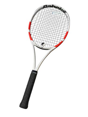 Used Babolat PURE STRIKE 100 Adult Tennis Racquet White 4 1/4" 11706-S000366534