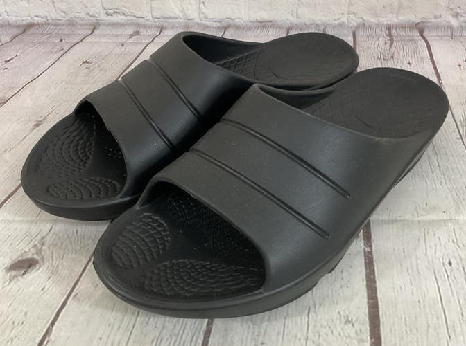 Men's Comfort Recovery Flip Flops Black Size 12 EUR 45