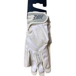 Used Nike ALPHA HUARACHE EDGE BB/SB Batting Gloves White SM 11706-S000367075