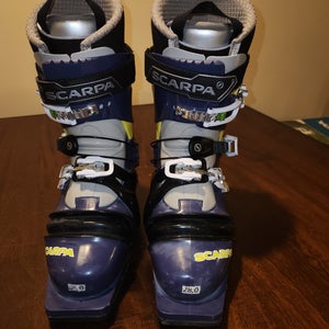 Mondo 28 & 28.5 Scarpa Telemark Ski Boots Medium Flex (Used)