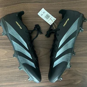 adidas Predator 24 League FG Core Black Carbon Soccer Cleat IF6347 Mens Size 12